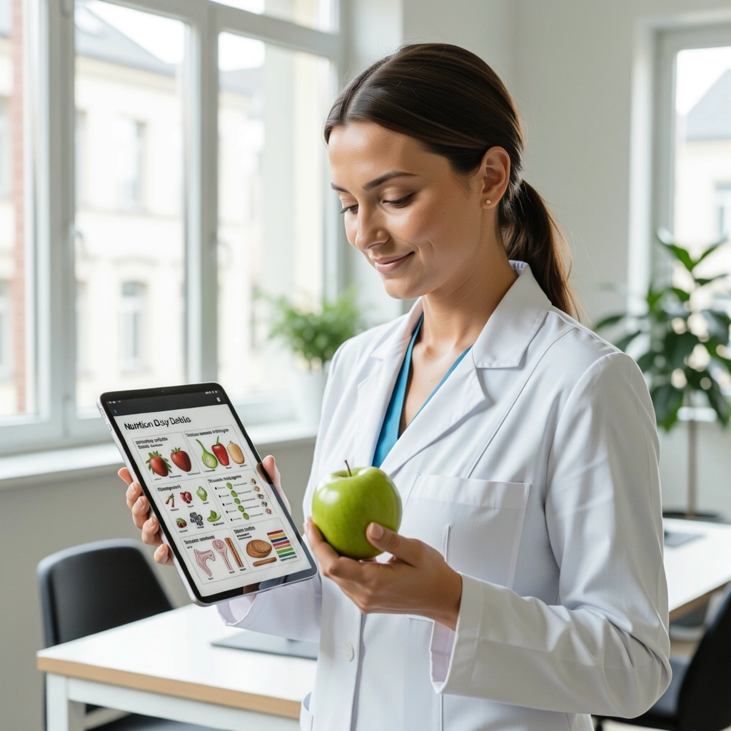Ernährungsexperte bei der Arbeit